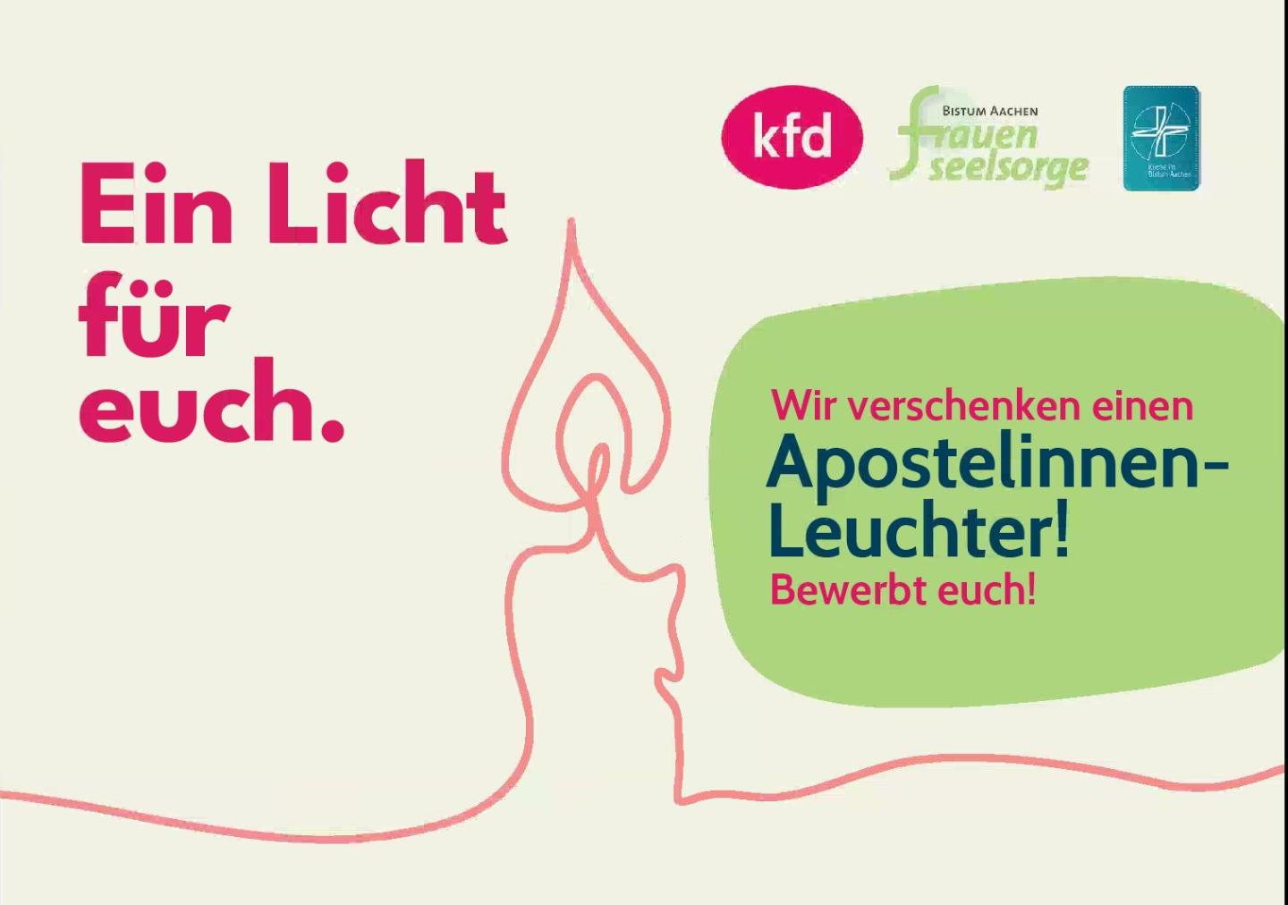 Flyer zum Apostelinnen-Leuchter (c) Nina Elyas