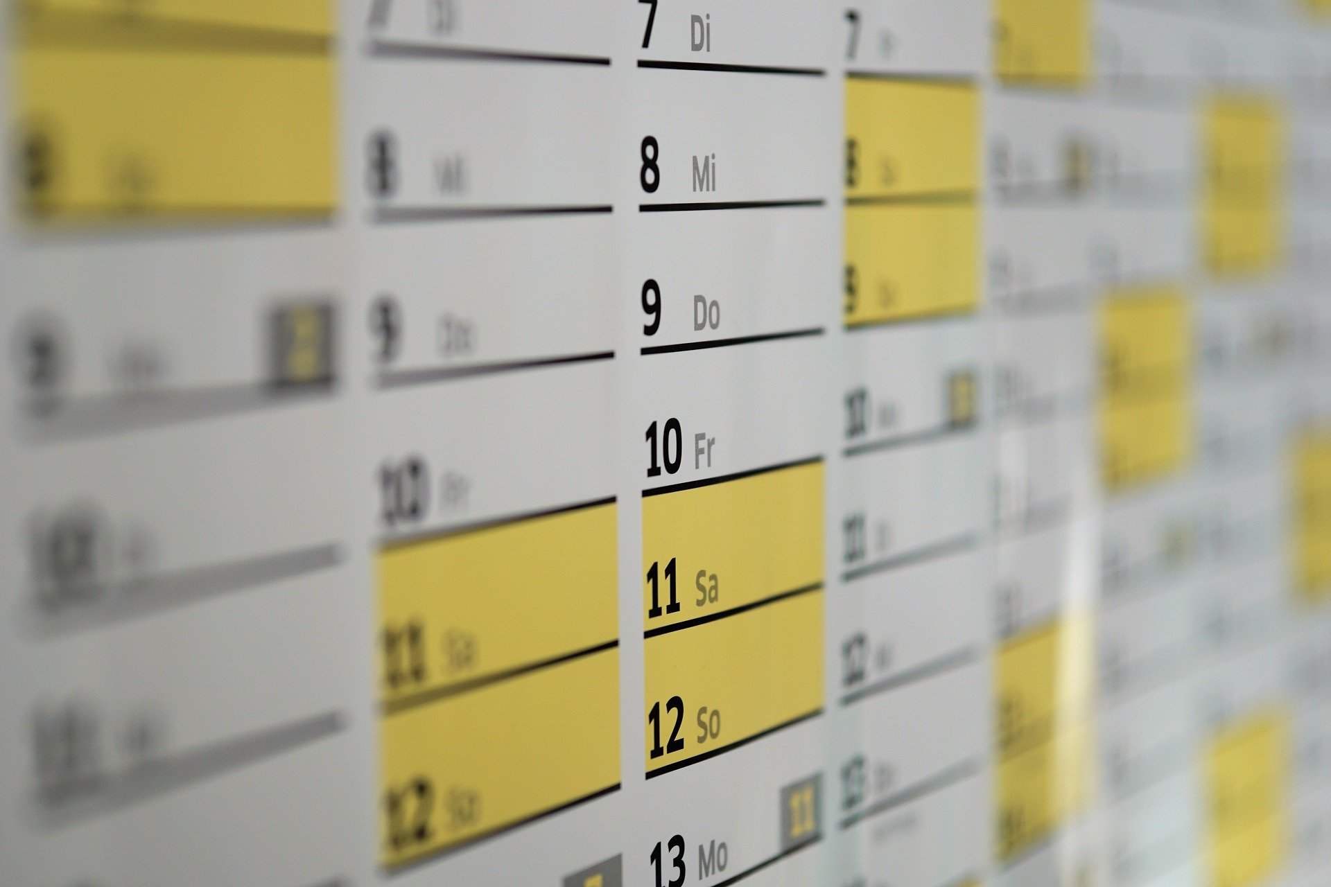 Kalender (c) Bild von Andreas Lischka auf Pixabay