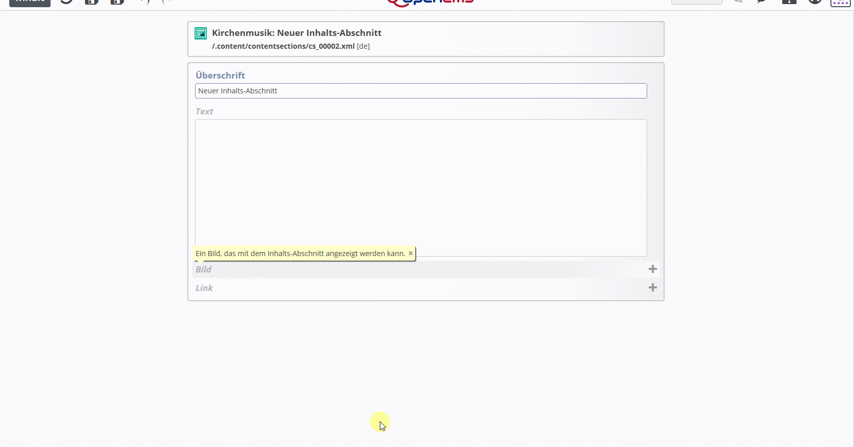 Bilder und PDFs hochladen | OpenCms-Helpdesk Bistum Aachen