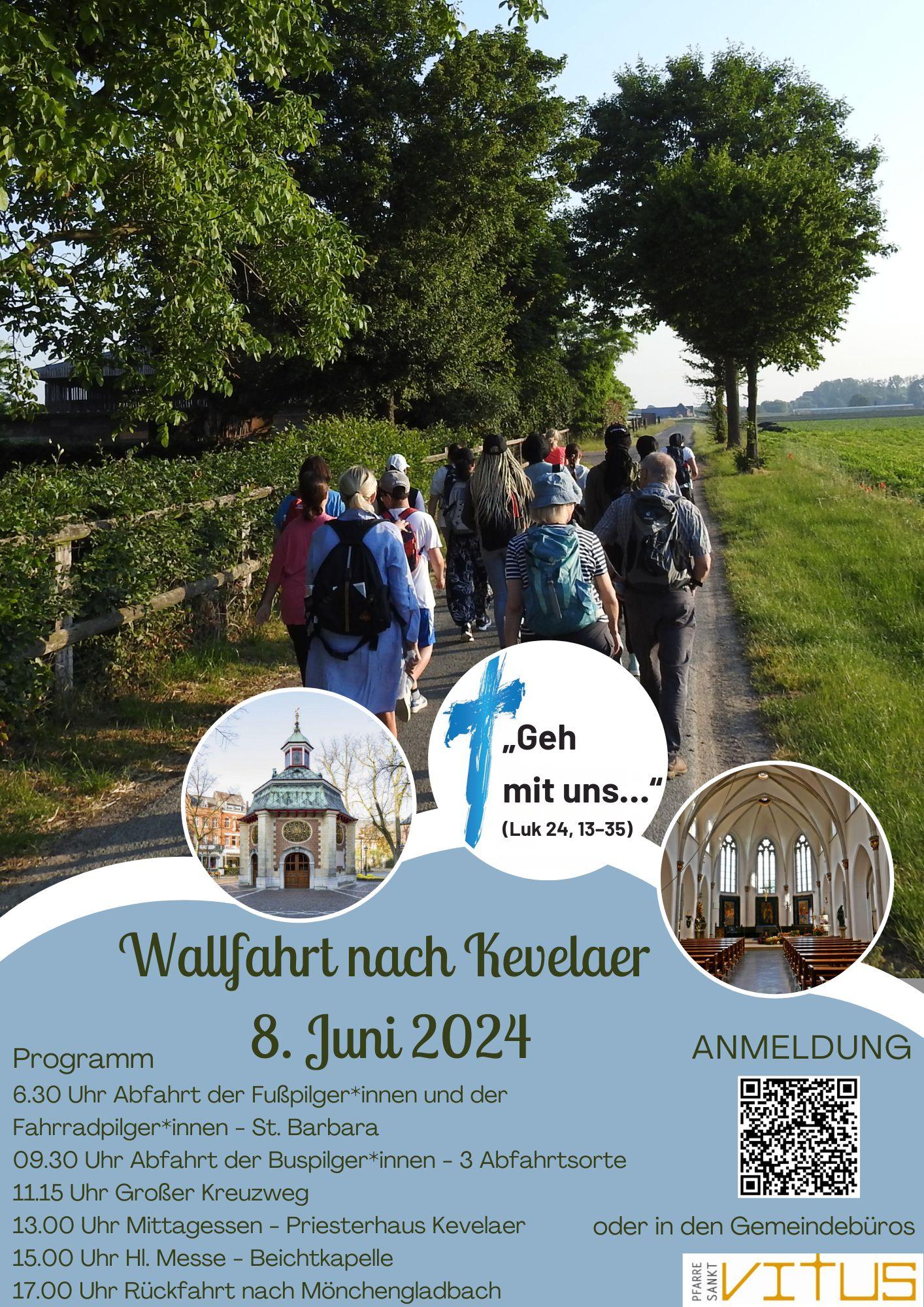 Wallfahrt nach Kevelaer 8. Juni 2024